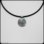 fine silver oval pendant