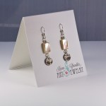 mother of pearl, fine silver, sterling silver earrings